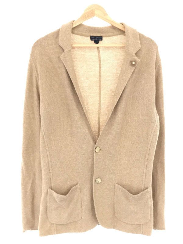 LARDINI ラルディーニ コットンニット2Bジャケット ベージュ