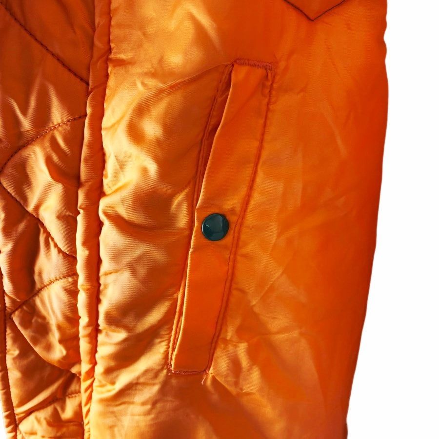 ALPHA INDUSTRIES ネイビー MA-1ジャケット オレンジ裏地 MA-1