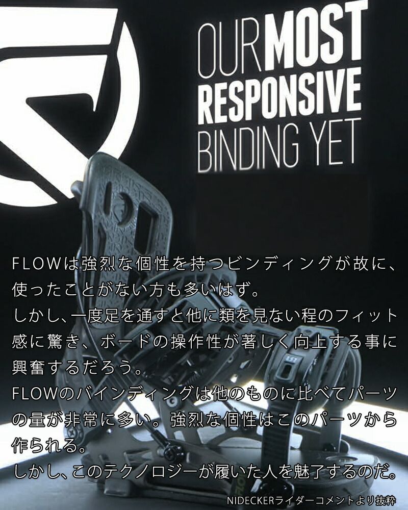 23-24 FLOW / フロー FENIX-PLUS FUSION フェニックスプラス フュージョン リアエントリー メンズ レディース ビンディング バインディング スノーボード 2024 L(26.0～29.5cm) GUNMETALBLACK