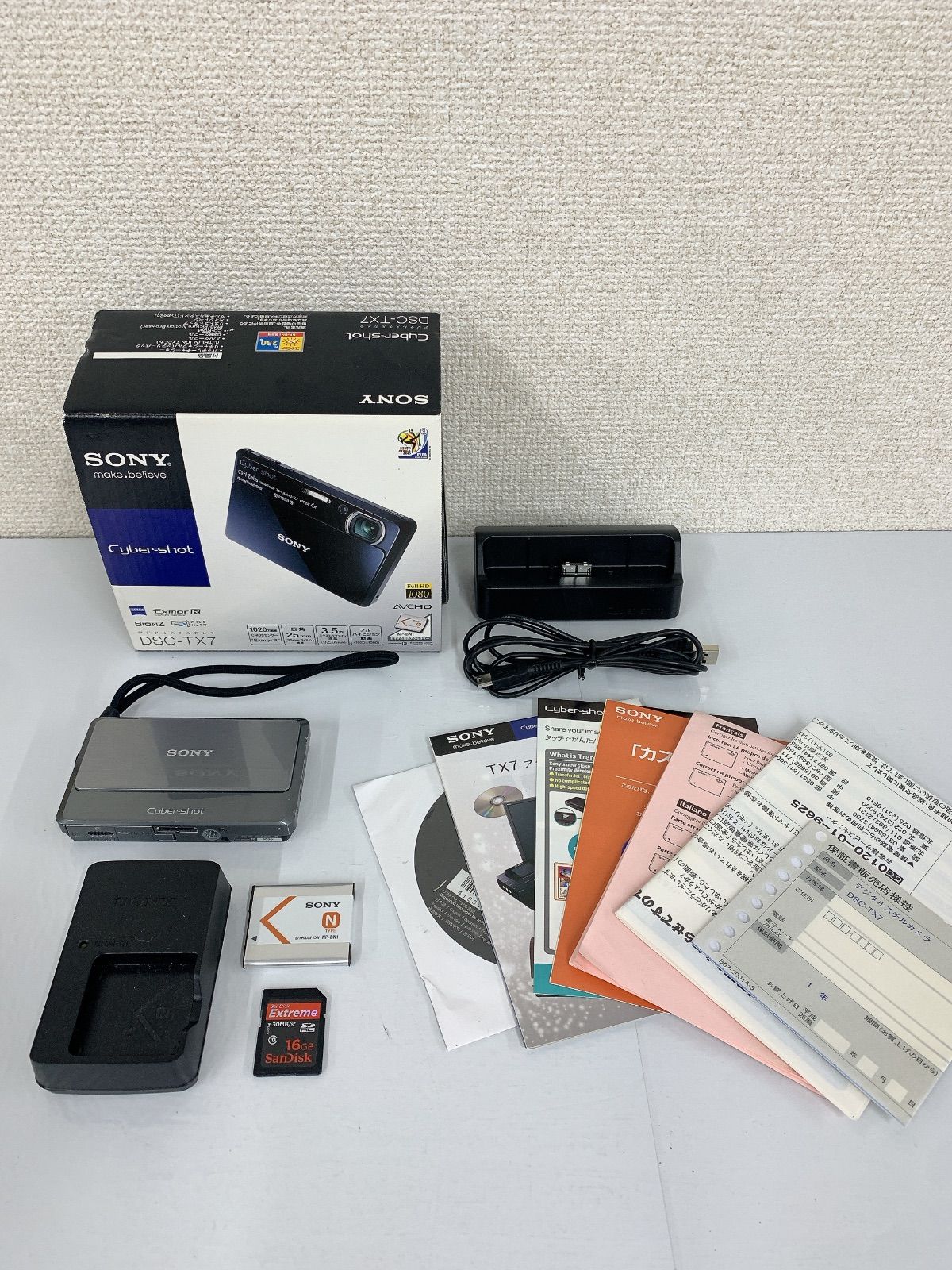 3【通電・動作確認済】SONY ソニー Cyber-shot DSC-TX7 デジカメ