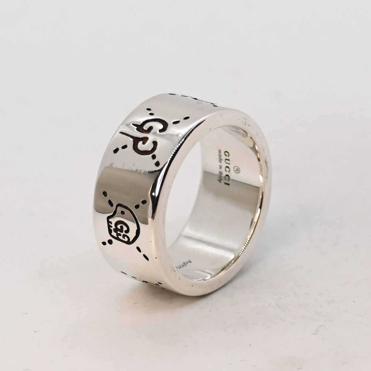 研磨済 GUCCI ゴースト シルバー リング 13号 Ag925 指輪 グッチ WWW_SHINETEETH_COM