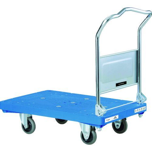 トラスコ中山 樹脂台車 グランカート 折りたたみ 800×535 ウレタン TP-801U トラスコ中山 樹脂台車 グランカート サイレント 折りたたみ 800×535