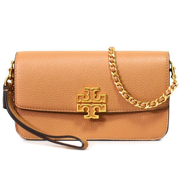 トリーバーチ バッグ TORY BURCH ぺブルレザー ブリテン ロゴ 3way