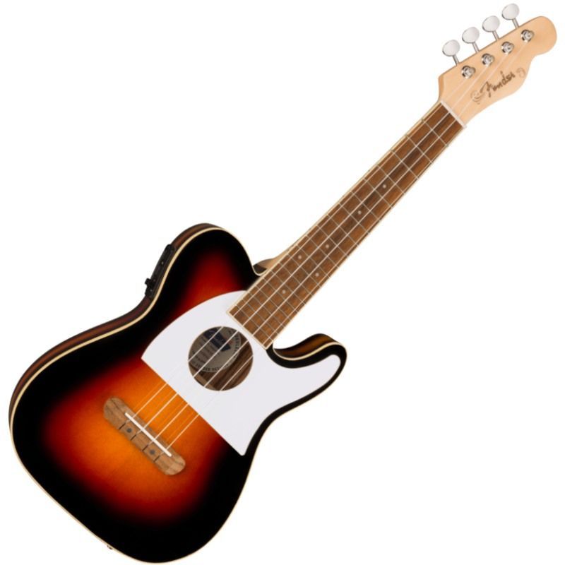Fender ウクレレ Fullerton Tele Uke Walnut Fingerboard White Pickguard 2-Color Sunburst フェンダー