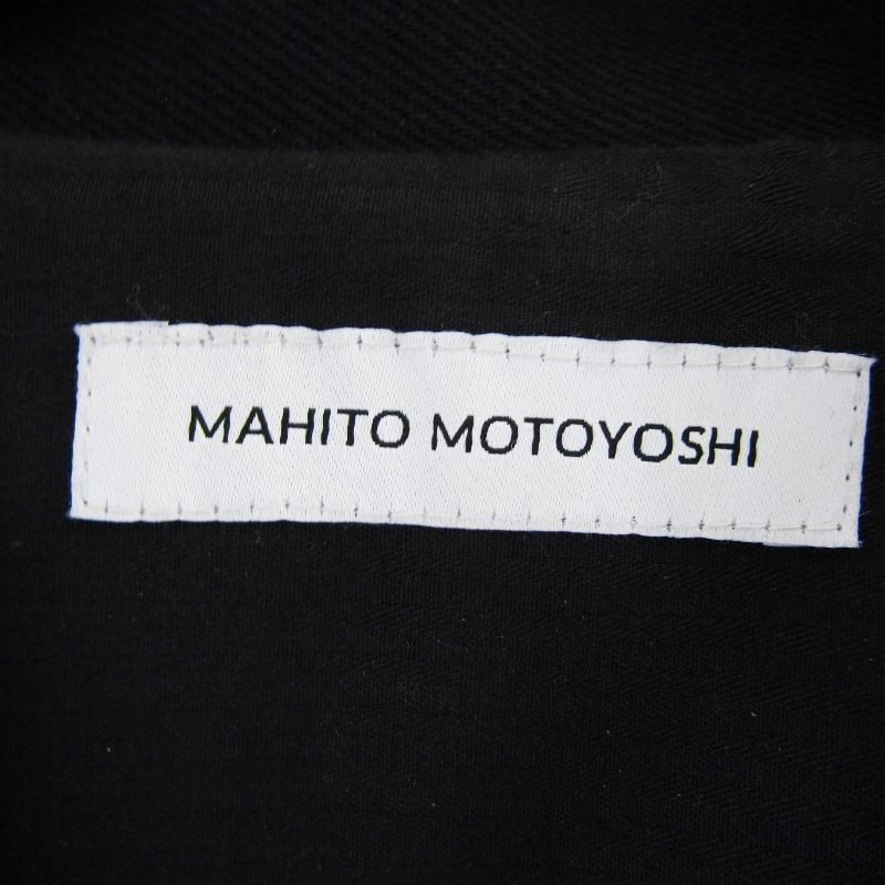 マヒトモトヨシ 多素材MIXパッチワークGジャン