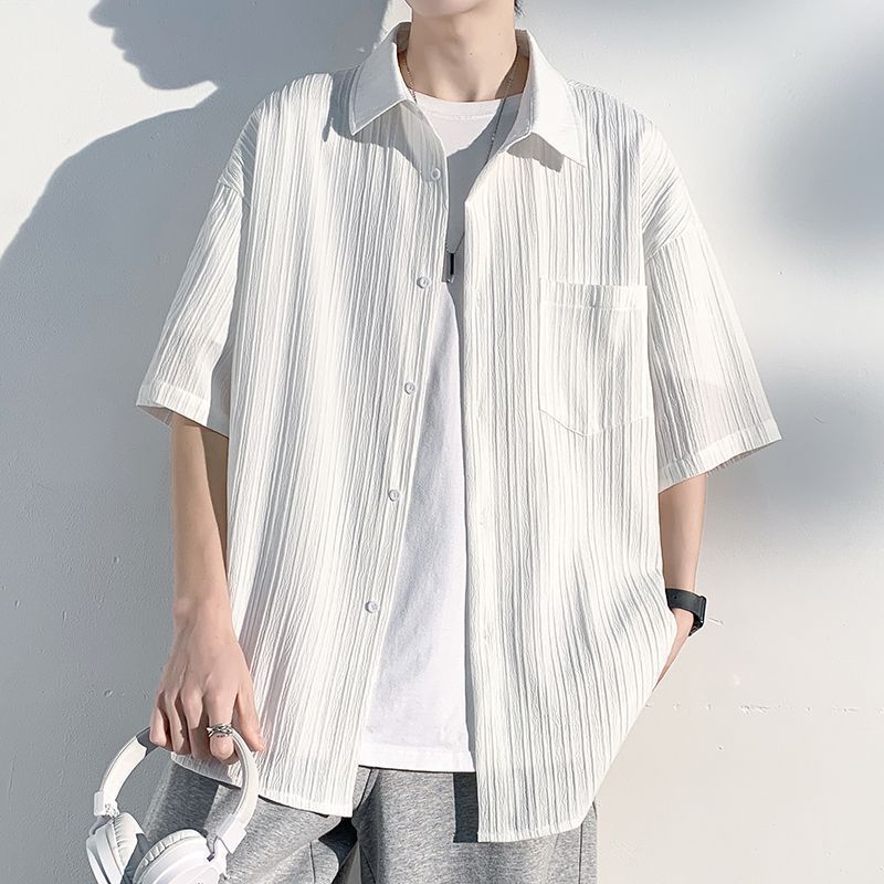 全 シャツ メンズ 半袖シャツ 夏服 開襟シャツ 冷感 無地 柔らかい かっこいい カジュアル シンプル オシャレ 通気性 吸汗速乾 夏 カジュアル シンプル ファッション57