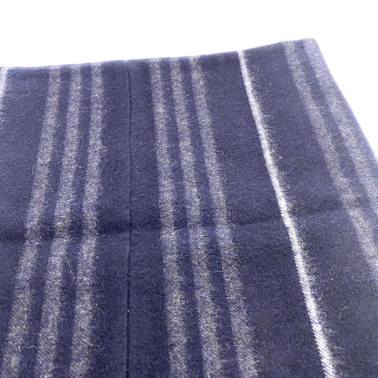 BURBERRY BLACK LABEL】ストライプ ネックウォーマー カシミヤ 100