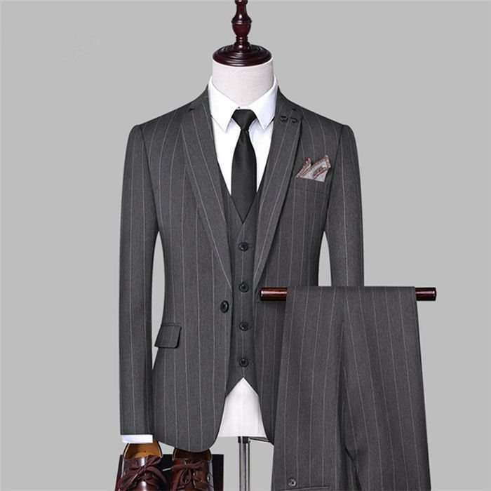 ヘリンボーン柄 ビジネススーツ スリーピーススーツ ピース スーツ