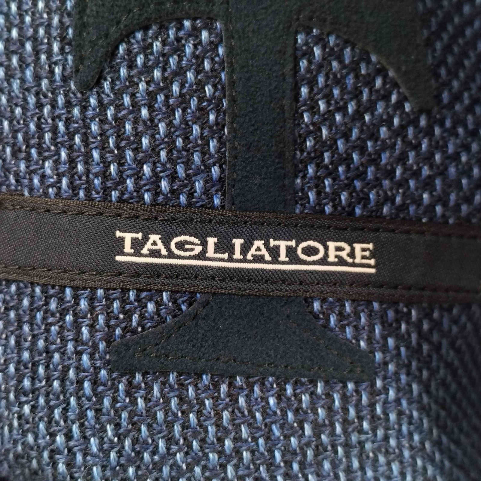 【美品】44サイズ TAGLIATORE ネイビー メランジ ジャケット 美品】TAGLIATORE タリアトーレ テーラードジャケットネイビー