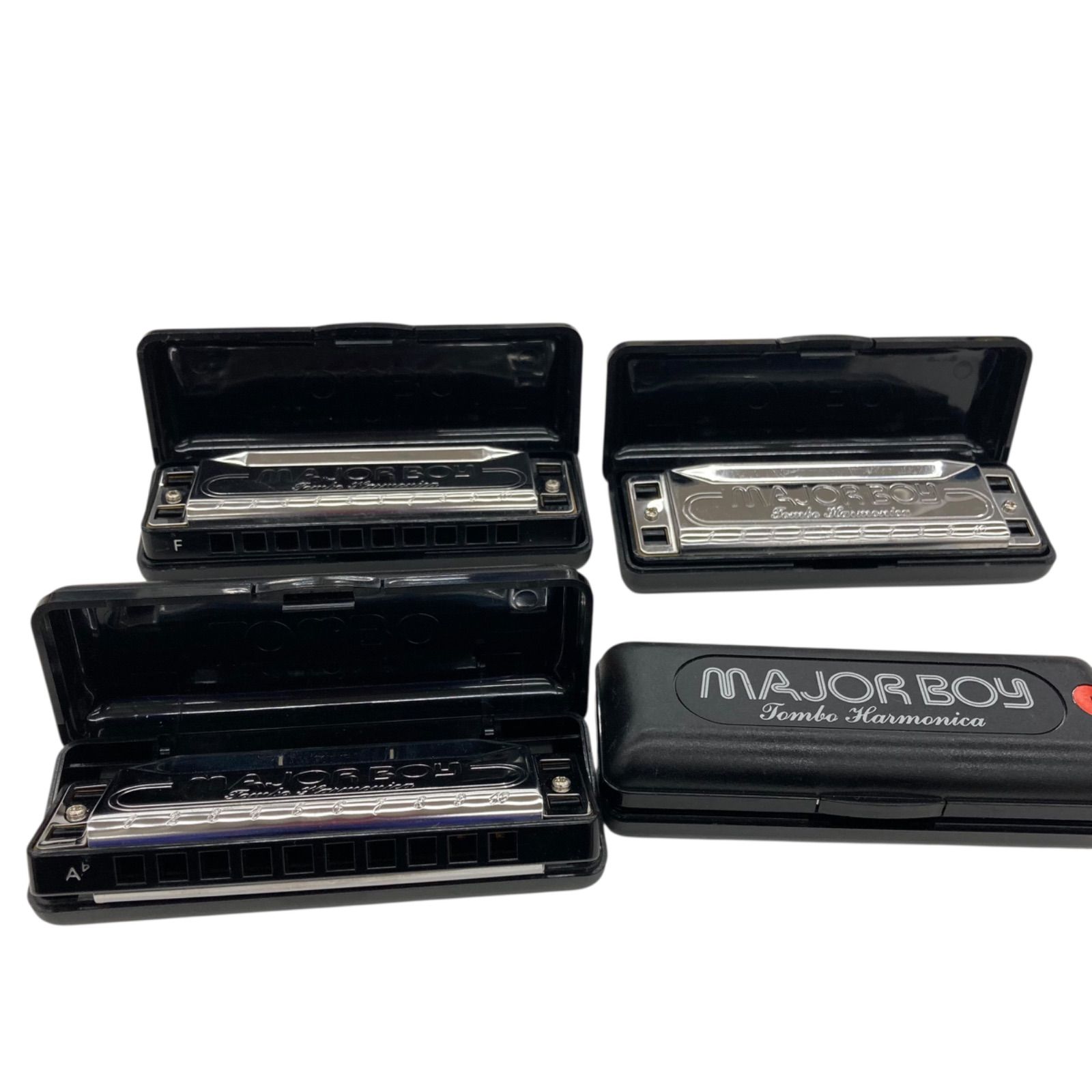 186000 現状品 4個 TOMBO MAJOR BOY ハーモニカ