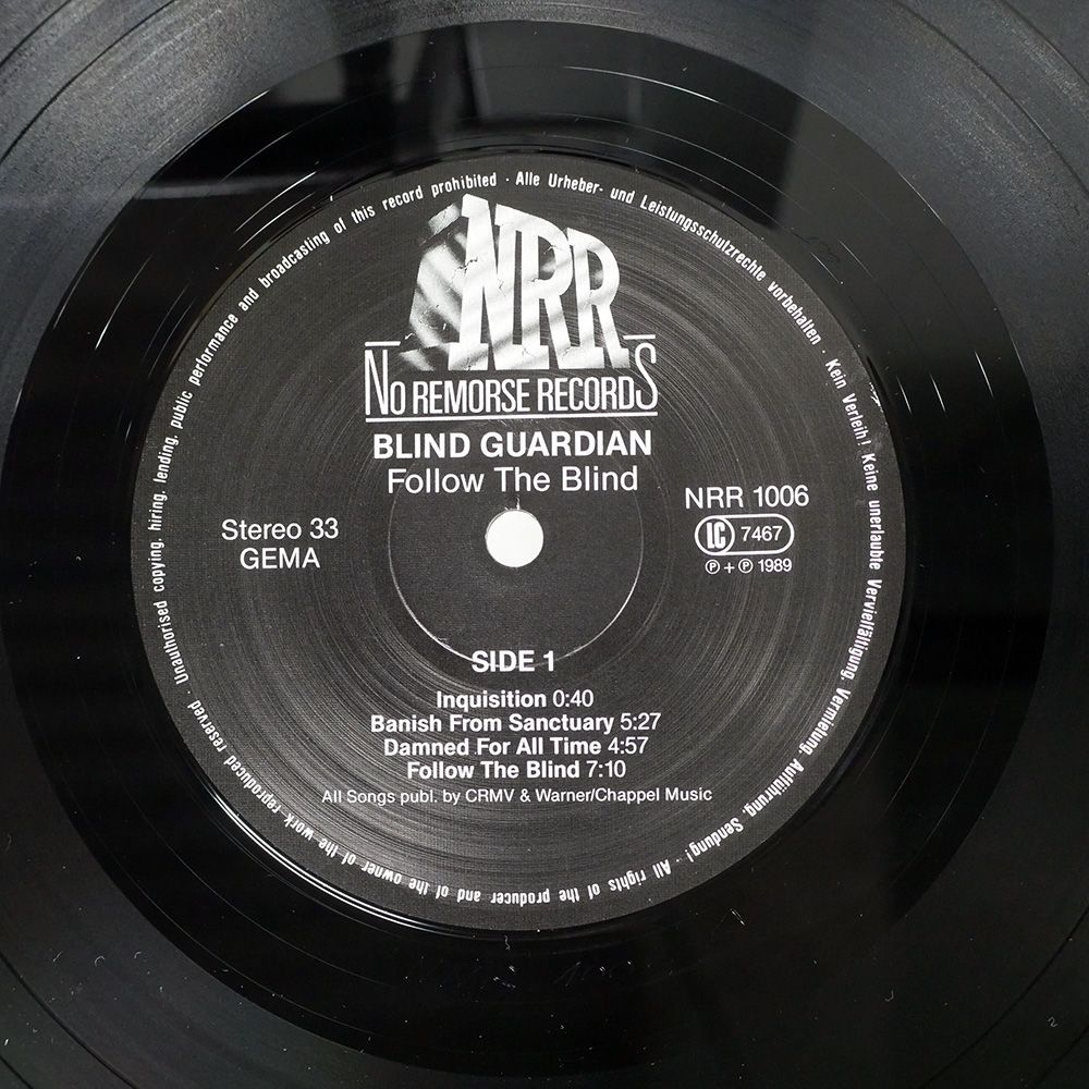 レコード Blind Guardian Follow The Blindドイツ盤レコード