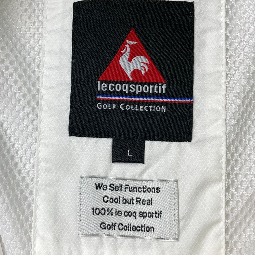 サイズ：L LE COQ GOLF ルコックゴルフ  裏メッシュジップベスト  ホワイト系 [240101438829] ゴルフウェア レディース ストスト 楽天市場】LE COQ GOLF ルコックゴルフ 裏メッシュジップベスト
