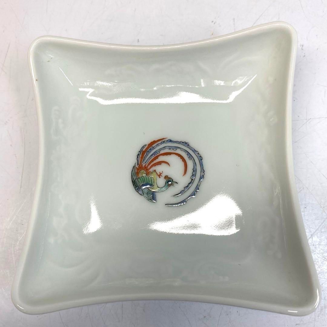 12代　酒井田柿右衛門　角皿5枚　幅10.5㎝　東な6-0505② 12代 酒井田柿右衛門 角皿5枚 幅10.5㎝ 東な6-0505② - メルカリ