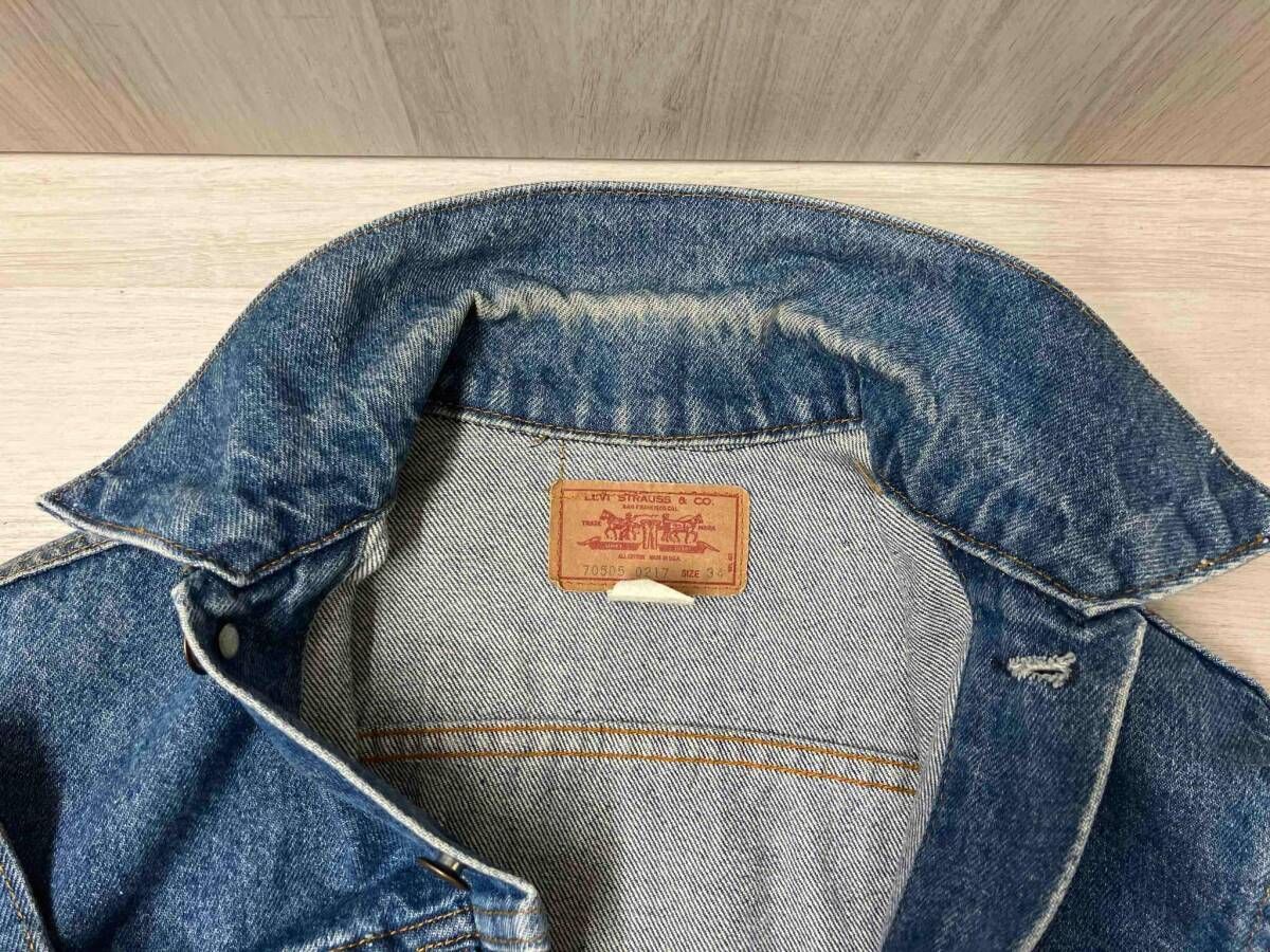 LEVI'S Gジャン(デニムジャケット) 70505 0217 サイズ34 ボタン裏52
