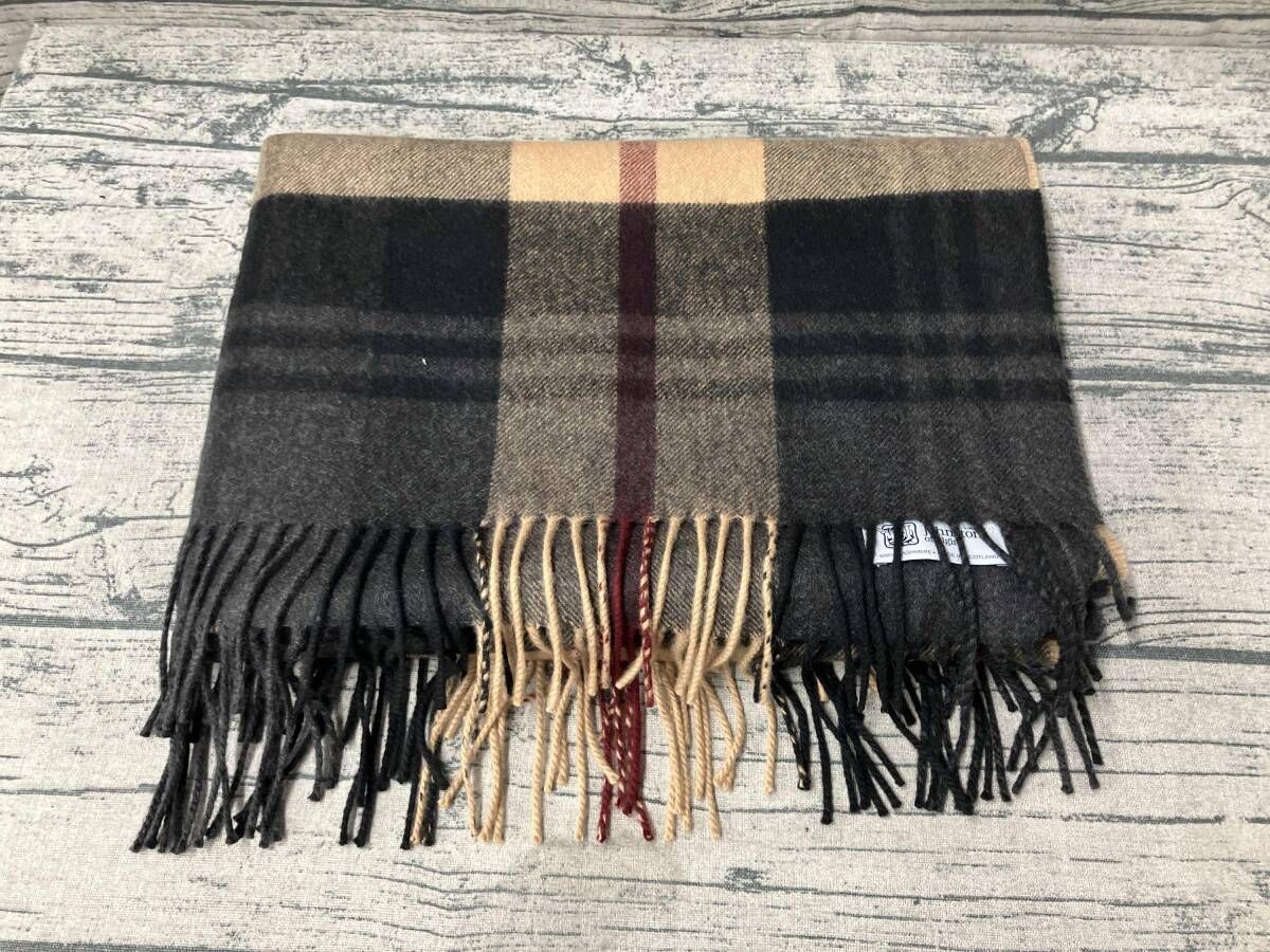 Johnstons of Elgin タータンチェックマフラー Johnstons of Elgin