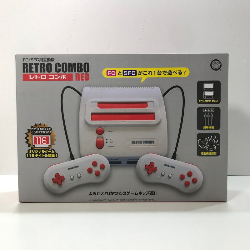 FC|SFC用互換機 レトロコンボ RED RETRO COMBO RED 023-250922-mh-06-fuz
