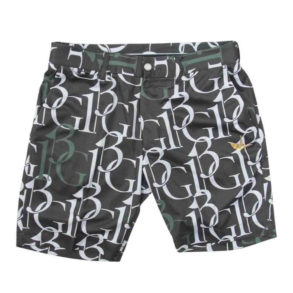 1PIU1UGUALE3 GOLF 5 ホワイト×ブラック SHORTS FULL MIX LOGO