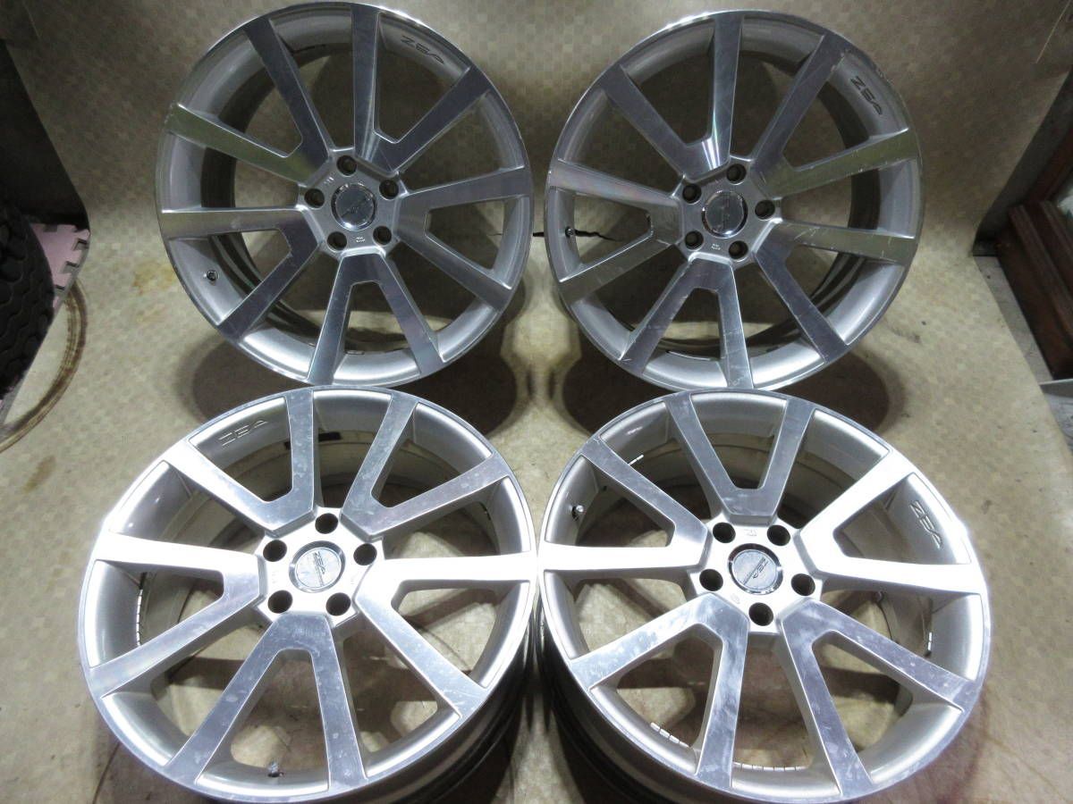 中古アルミホイール Weds ZEA 19インチ フロント8J+43 リア9J+38 5H 