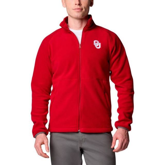 【送料無料】 コロンビア メンズ ジャケット・ブルゾン アウター Men's Columbia Crimson Oklahoma Sooners Big & Tall Flanker IV Fleece Raglan Full-Zip Jacket Okl R
