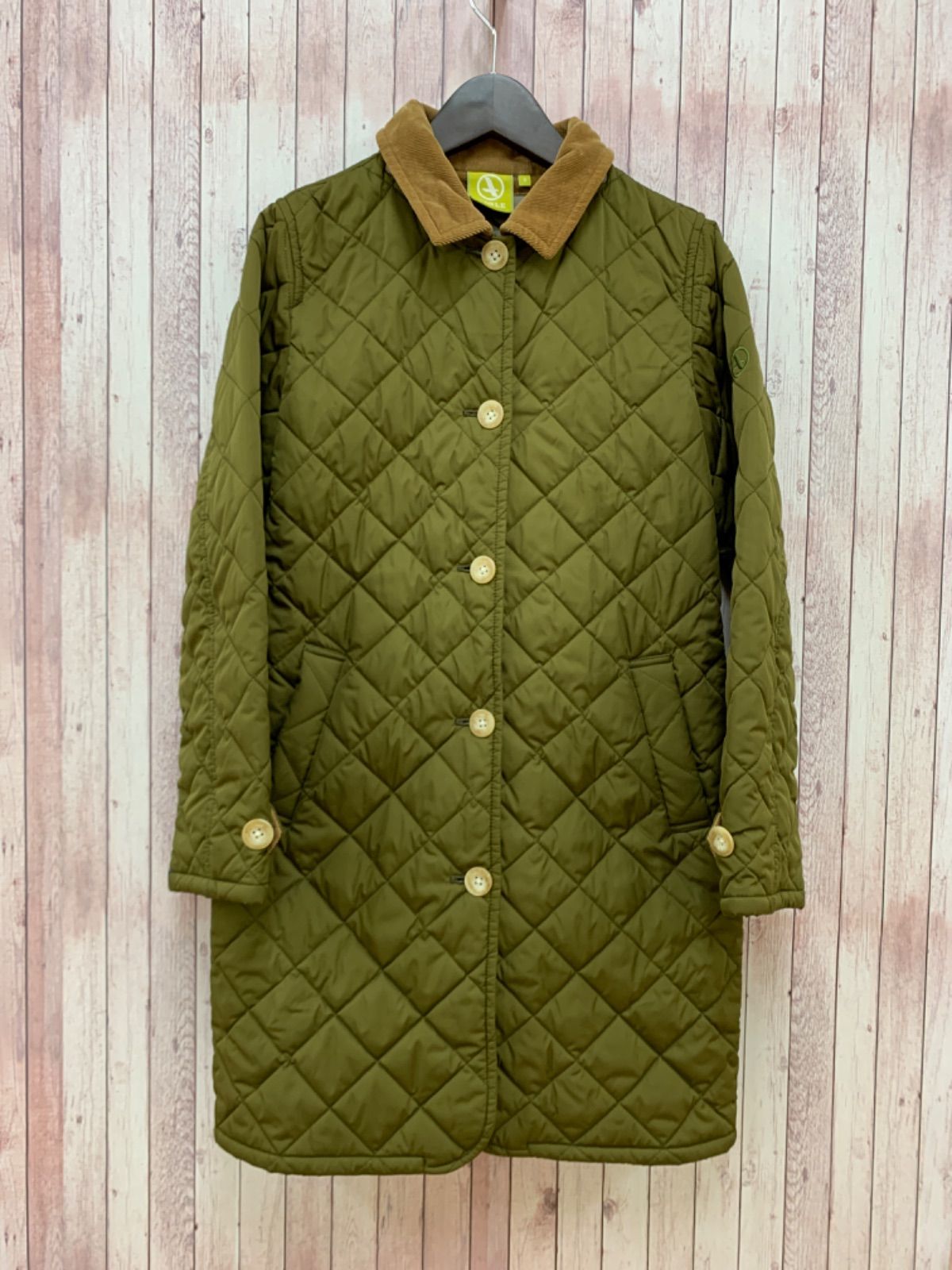 ☆AIGLE エーグル キルティング 中綿 コート S ワンポイント