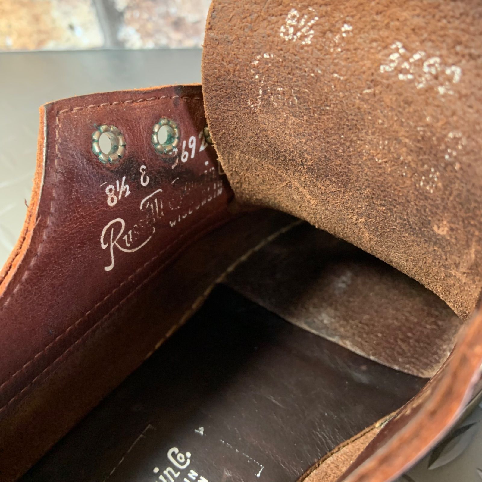 ☆ラッセルモカシン Fishing Oxford US8.5E 26.5cm (25B7-RUSS