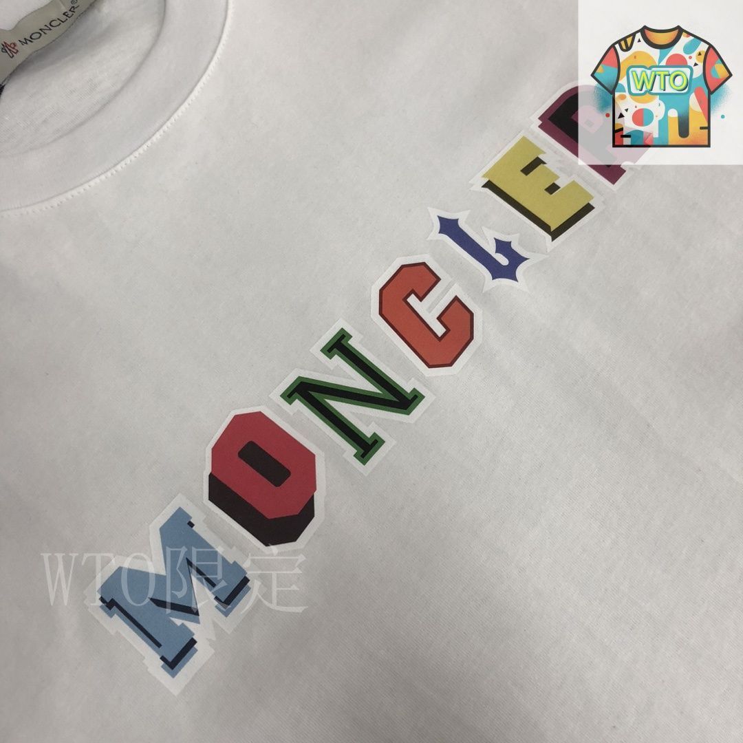 25SS 新作 MONCLER ロゴ入りコットンTシャツ 今日特価】Moncler 25SS Summer Dual-Cotton Tee - メルカリ