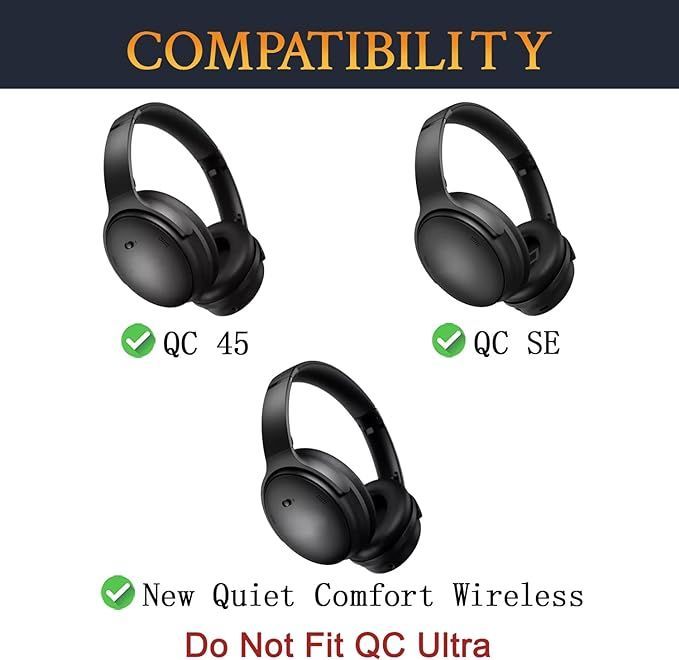 SOULWIT イヤーパッド イヤークッション Bose QuietComfort 45 (QC45