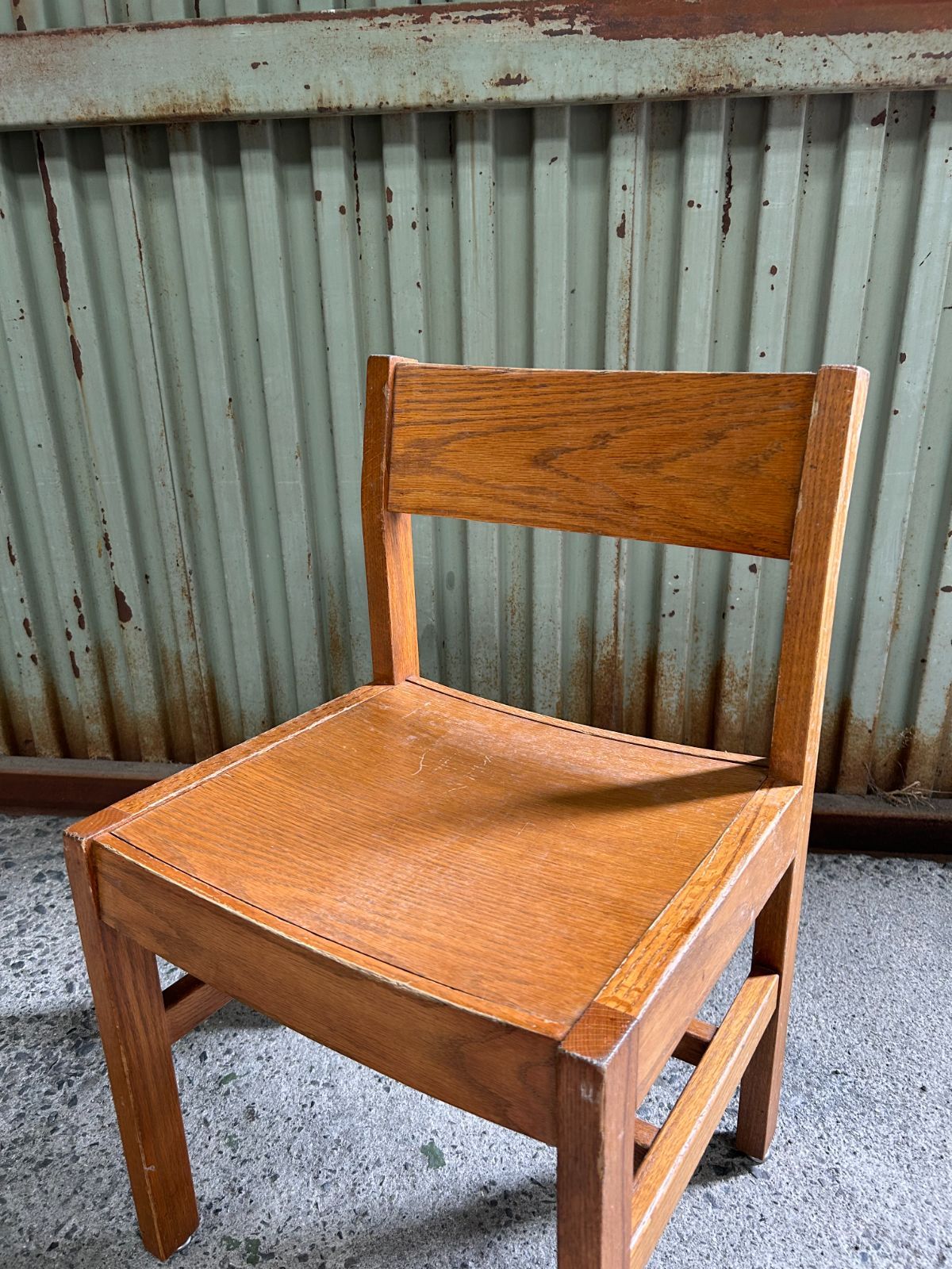 USA直輸入】 Vintage オーク材 スクール ウッド チェア USED - メルカリ