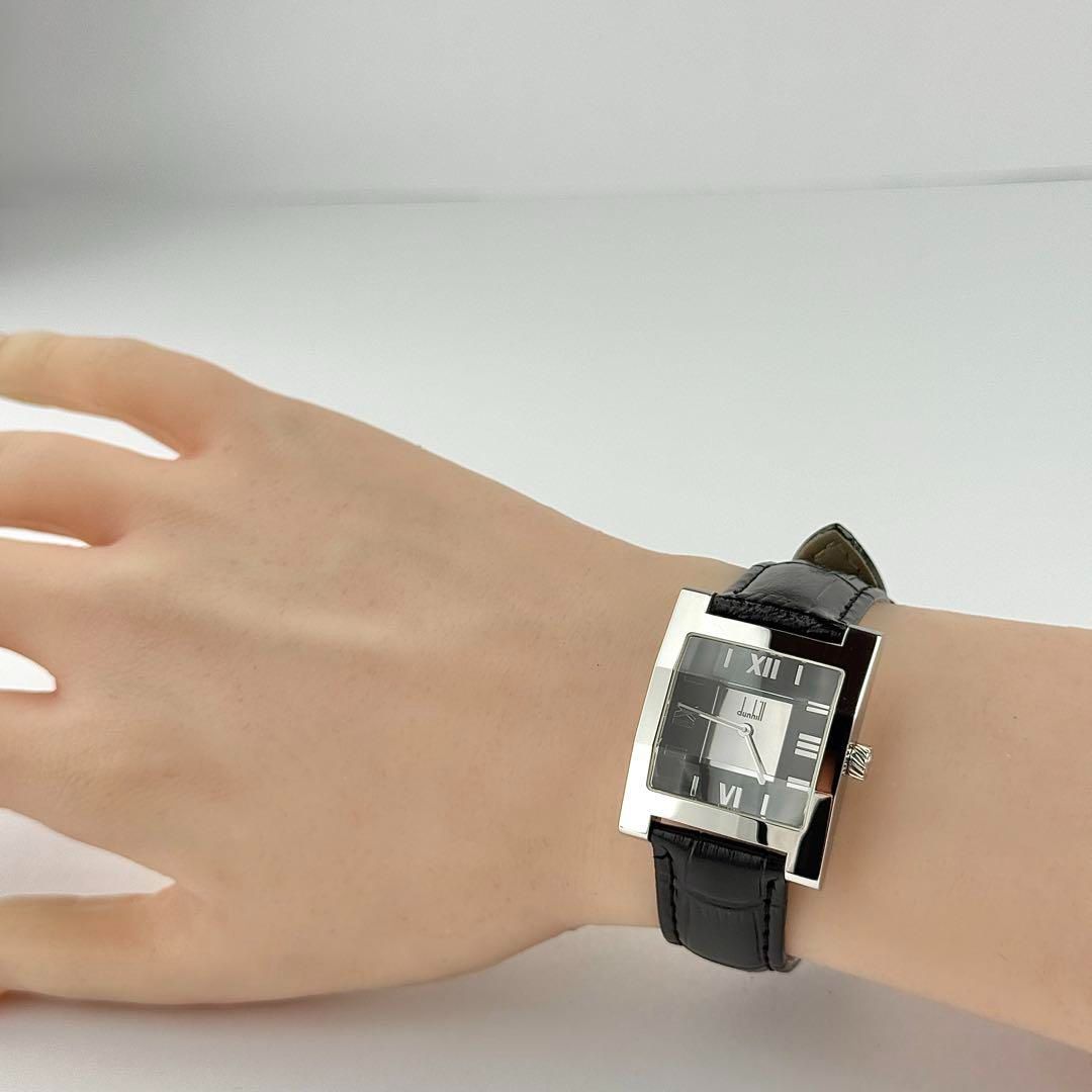 ダンヒル カットガラス ベルト 電池 レディース 腕時計 651