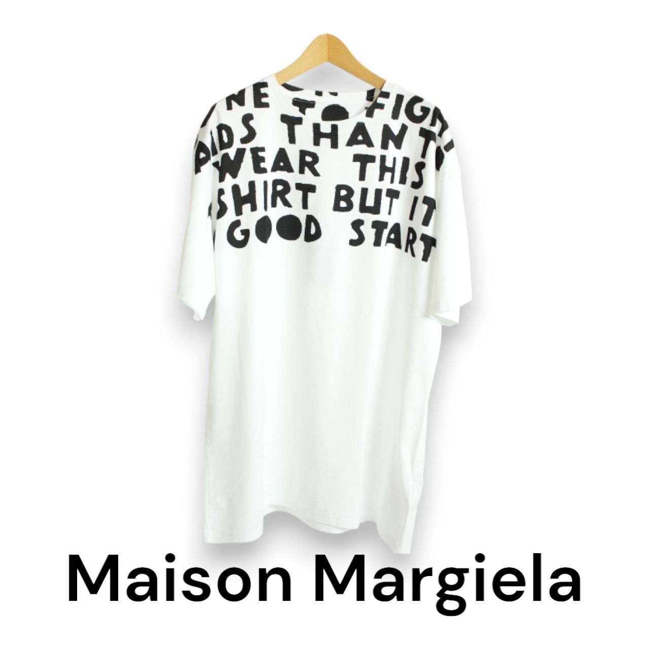 新品】 メゾンマルジェラ Maison Margiela エイズTシャツ オーバー