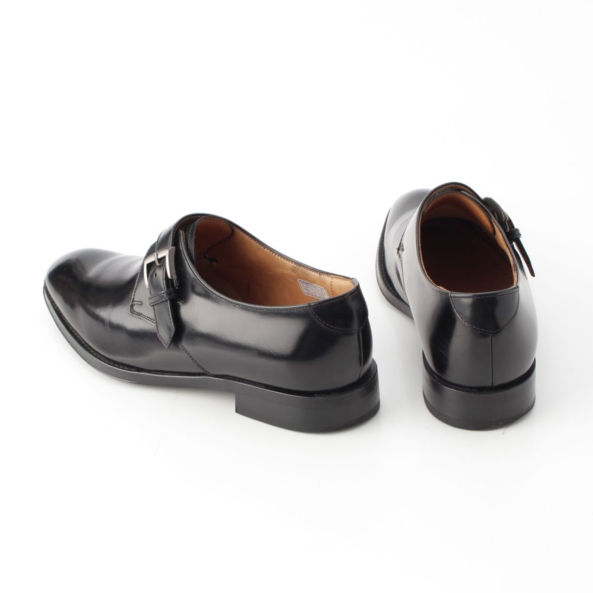 【即納】 リーガル 813R レザー シングルモンクストラップ ドレスシューズ ブラック 24.5