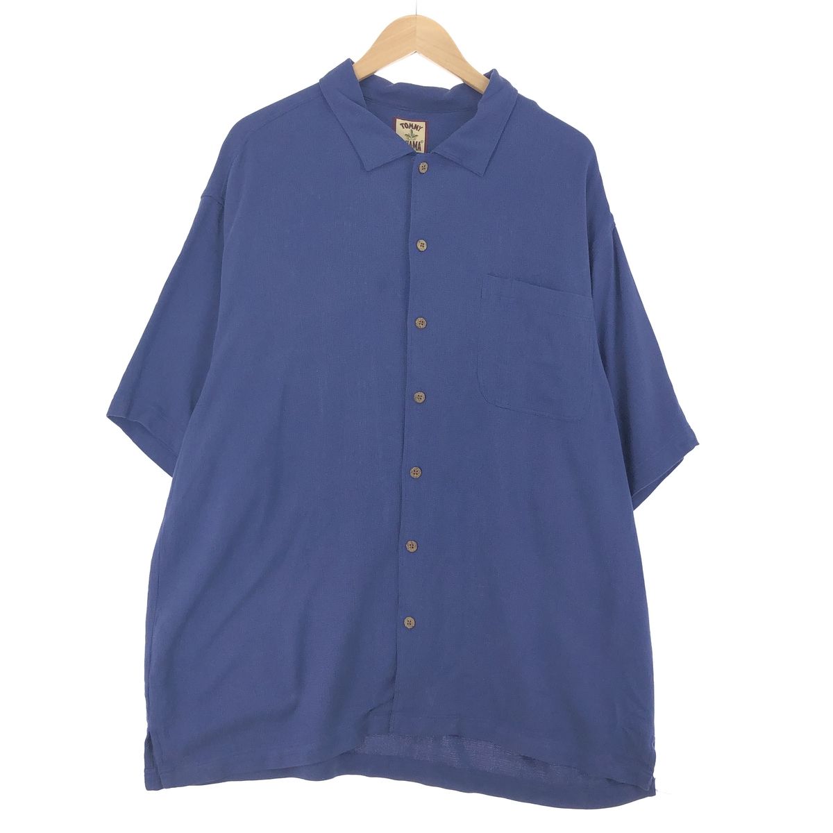 古着 トミーバハマ Tommy Bahama オープンカラー シルク ハワイアンアロハシャツ メンズXL/eaa441036