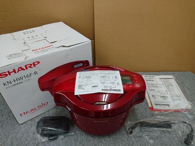 未使用品】 シャープ ヘルシオ ホットクック KN-HW16F-R 水なし
