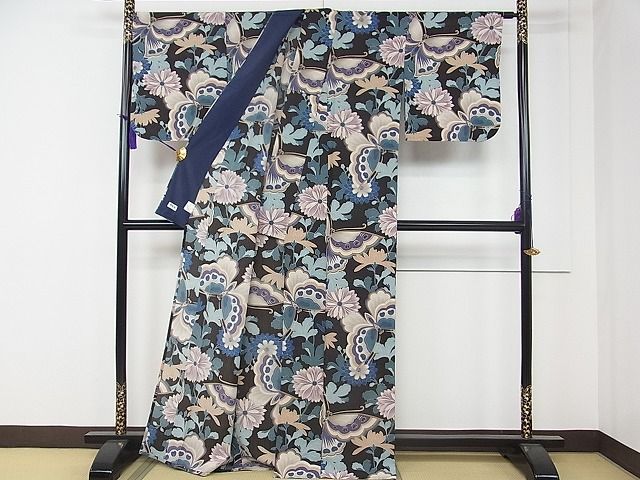 平和屋着物□極上 夏物 撫松庵 セオアルファ 訪問着 乱菊 蛍 逸品