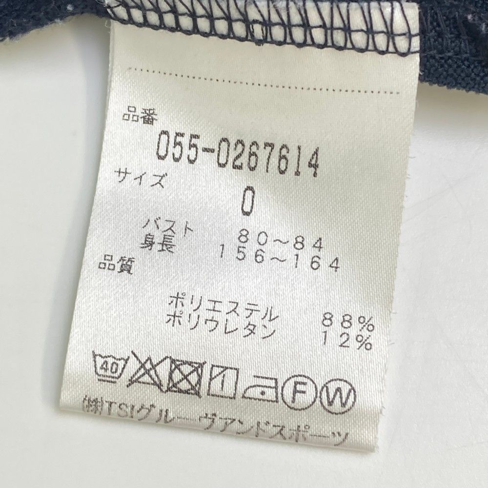 サイズ：0 PEARLY GATES パーリーゲイツ ノースリーブシャツ ネイビー