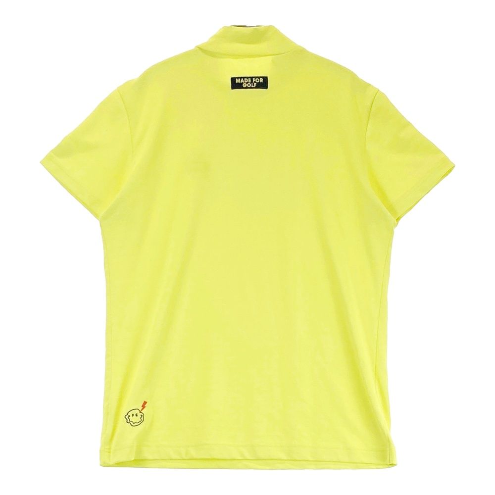 サイズ 2 PEARLY GATES パーリーゲイツ ハイネック 半袖Tシャツ ニコちゃん イエロー系 240101532456 ゴルフウェア レディース ストスト