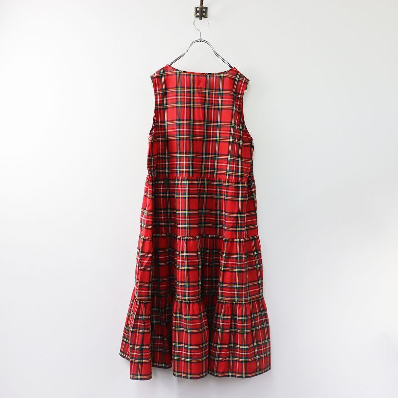 2023AW PINK HOUSE コットンリネンタータンチェックワンピース