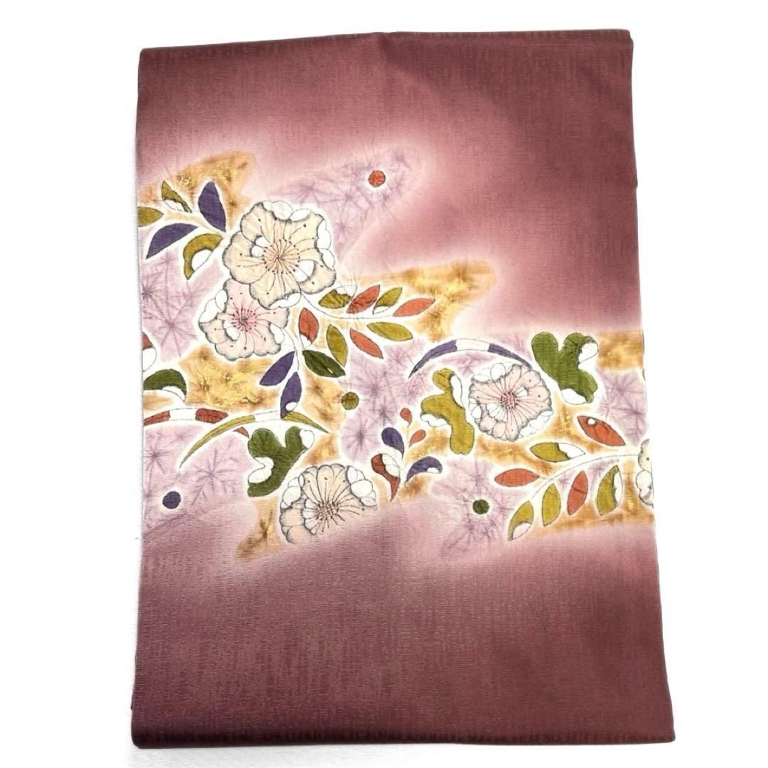 名古屋帯 辻ヶ花 絞り 金彩 グラデーション 流水 着物 103b d