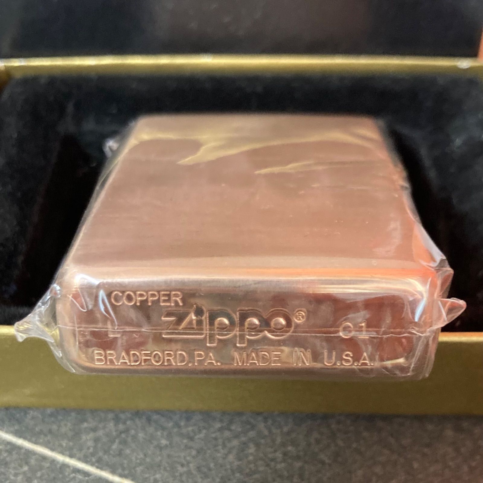 ZIPPO ジッポー ソリッドカッパー 2001年製 solid copper hand