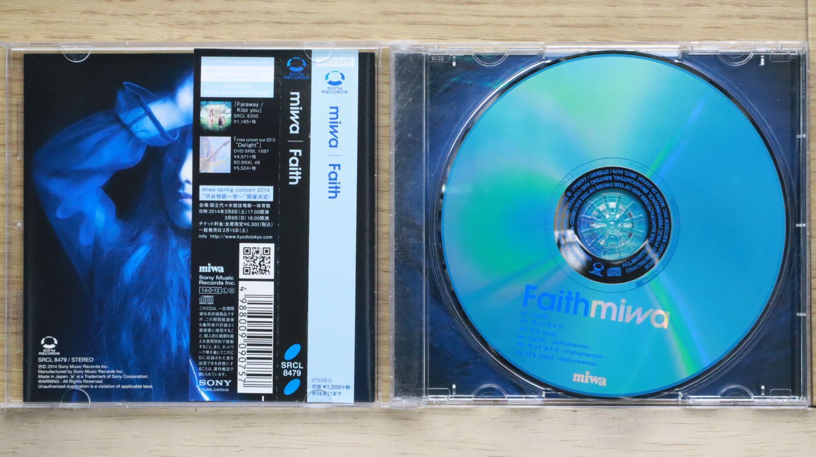 国内盤CD☆ミワ/miwa□ Faith 【SRCL8479/4988009090757】G04405