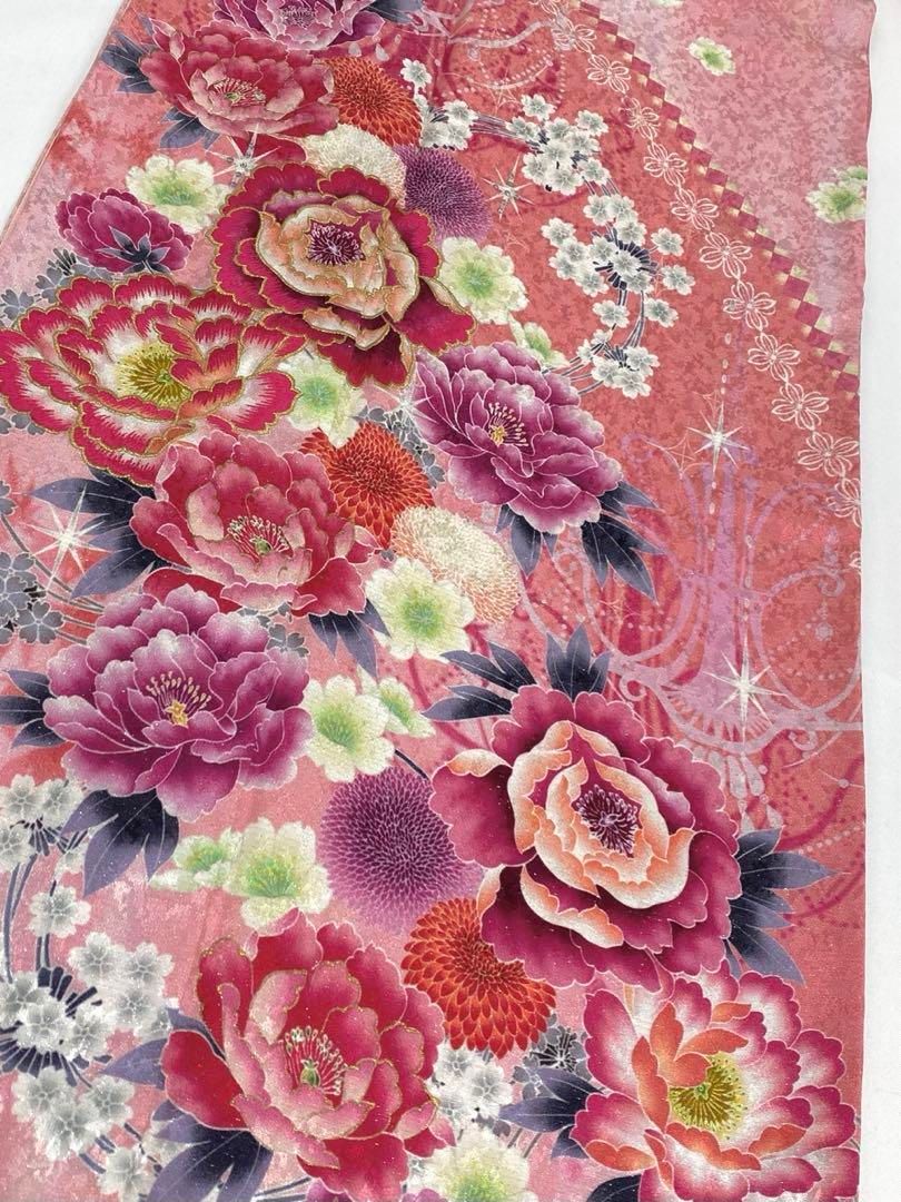 振袖 豪華 銀通し 刺繍 金彩 ストーン 紋意匠 身丈168cm MO2537