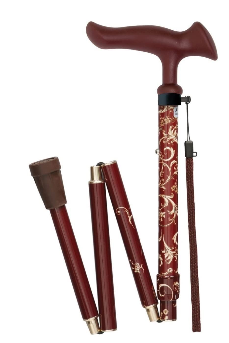 新着商品 ステッキ かるがもファムII折畳アラベスク フジホーム
