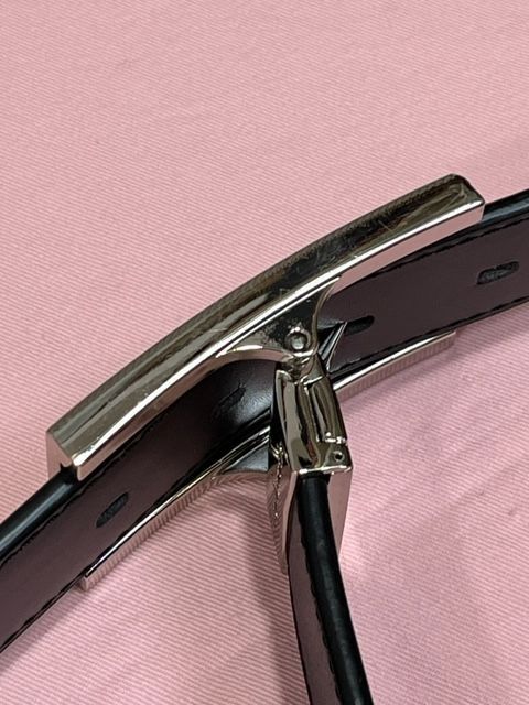 ベルト　ビジネス　ギ・ラロッシュ　本革　上級　新同　黒