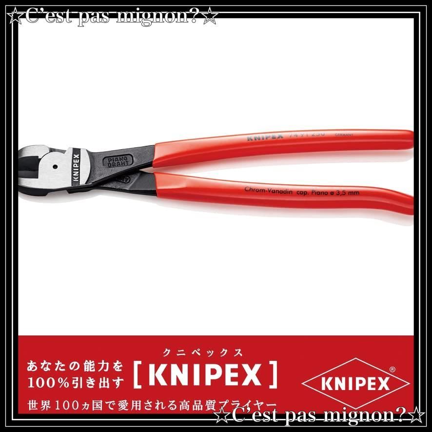 KNIPEX（クニペックス）7491-250 ピアノ線用ニッパー （SB）-