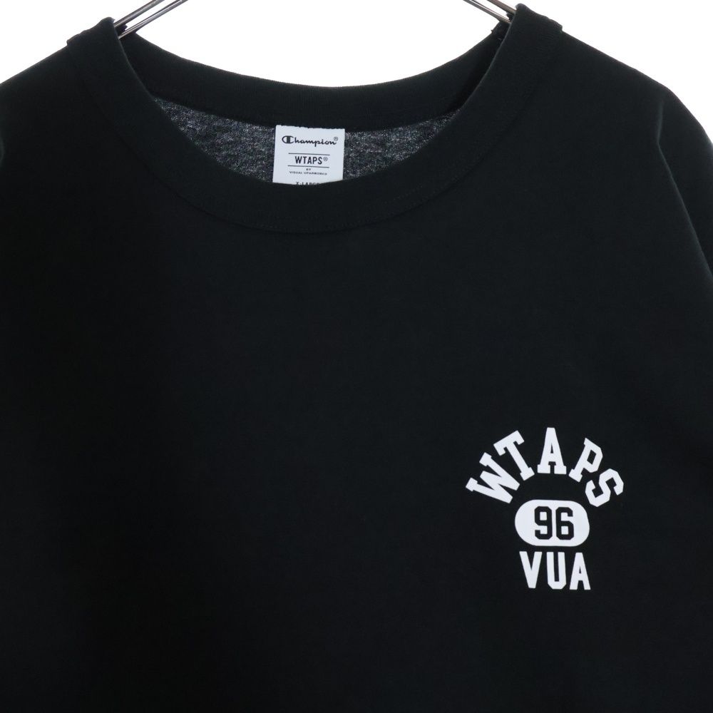 WTAPS × Champion クルーネック トレーナー ブラック WTAPS クルーネックトレーナー ブラック 川口春奈着用 - メルカリ