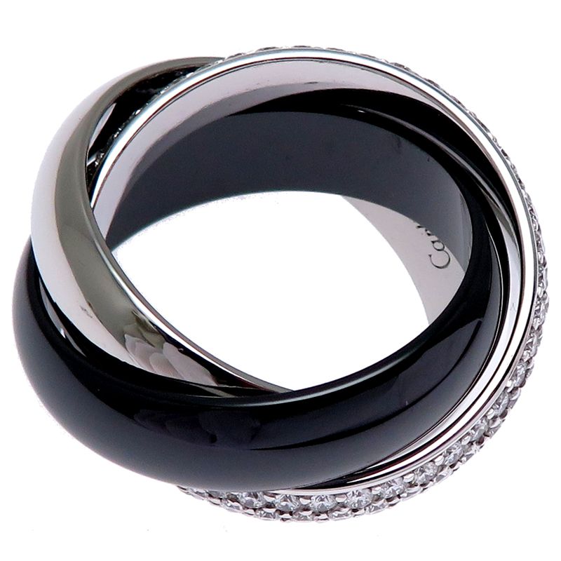 カルティエ シードゥ リング 指輪 750 12号 Cartier 中古 プレラブド 返品OK カルティエ シードゥ リング 指輪 ダイヤモンド K18 12号