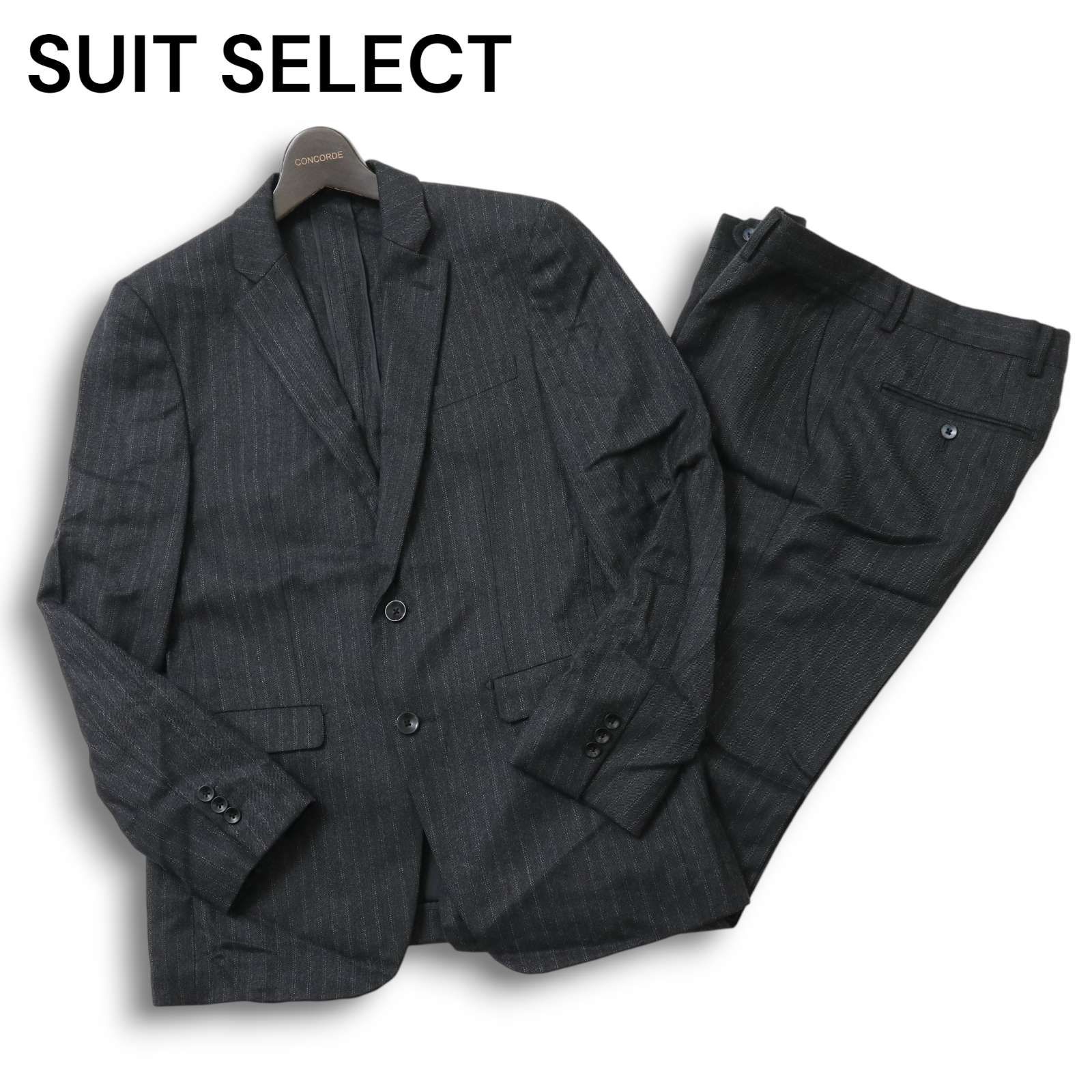 SUIT SELECT スーツセレクト 秋冬 ストライプ セットアップ スーツ Sz