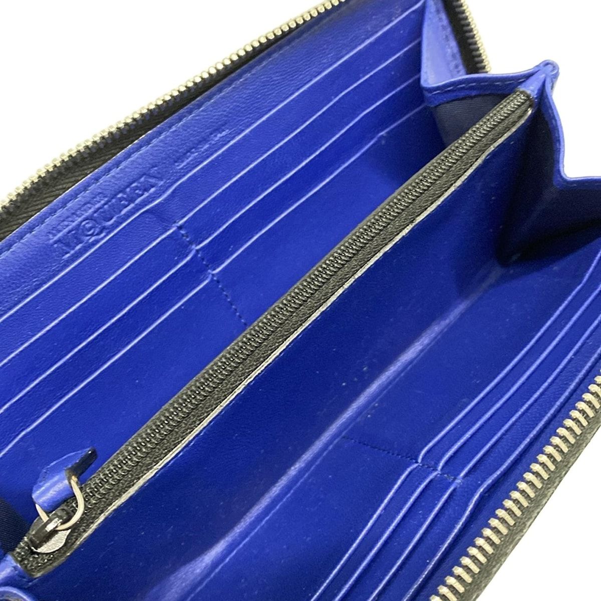 ALEXANDER McQUEEN(アレキサンダーマックイーン) 長財布 - ブルー  