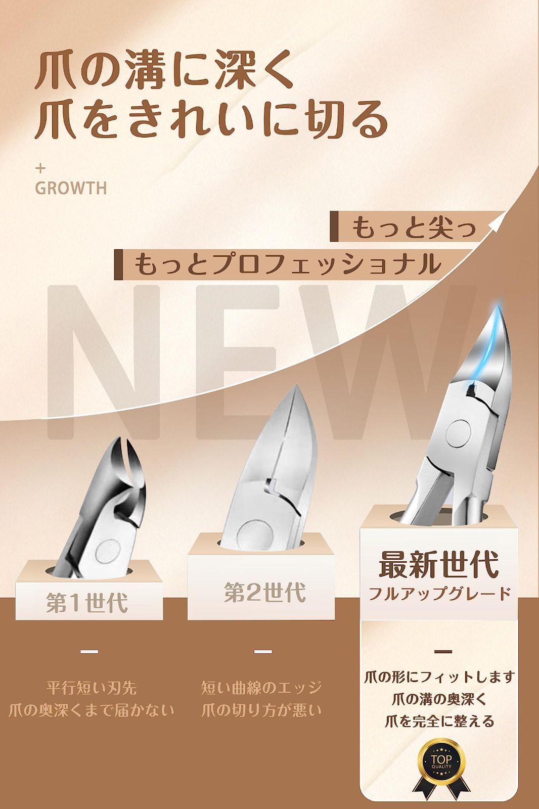 爪切りセット ニッパー 高齢者適用 手足両用 巻き爪 つめきり 厚い爪 足用 爪キリ 陥入爪 爪切り 硬い爪に適用 Justit