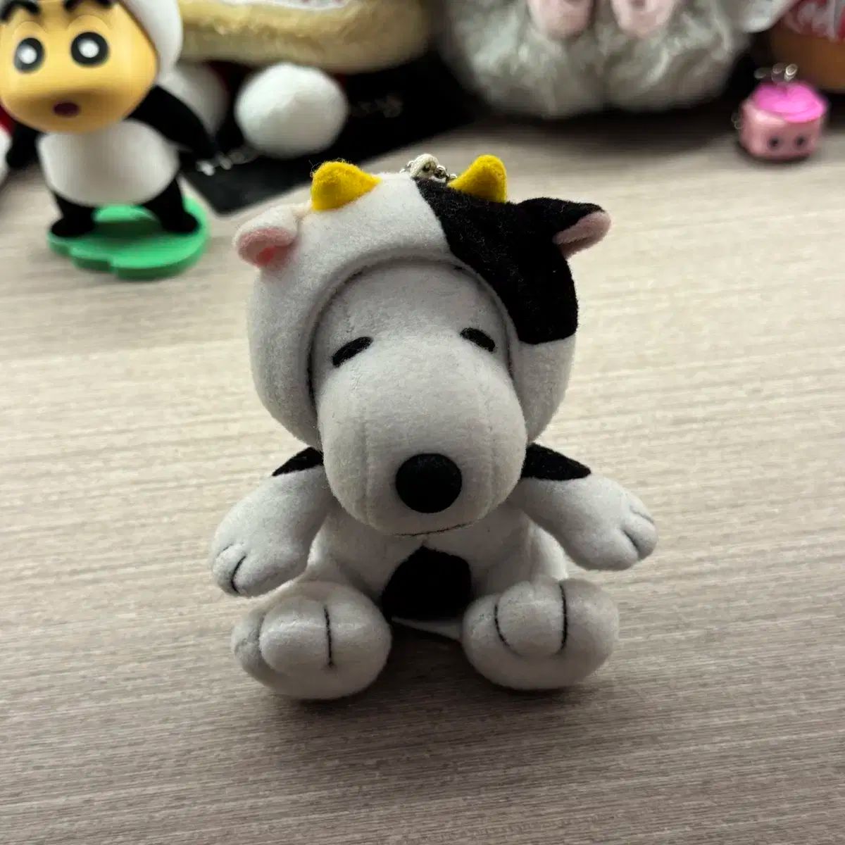 正規品 古典 ヴィンテージ SNOOPY(スヌーピー) 牛 人形 キーリング